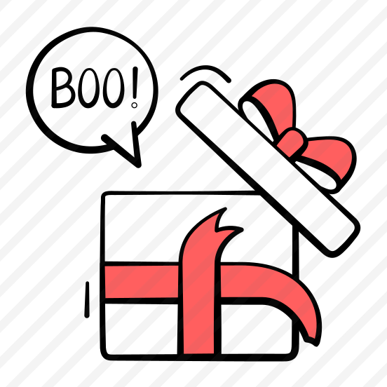 Halloween, Gift, Box, Spooky, Eerie, Scary, Ghosted, preview
