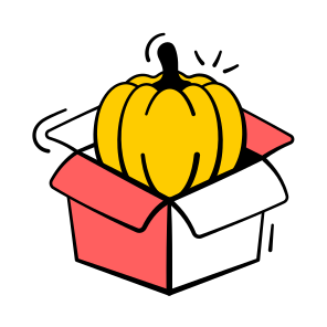 Halloween, Pumpkin, Food, Vegetable, Gift, Decoration, Present, Festive, icon