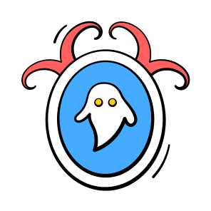Haunted, Mirror, Creepy, Scary, Spooky, Phantom, Specter, icon
