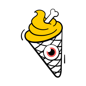 Icecream, Sweet, Dessert, Frozen, Halloween, Spooky, Creepy, icon