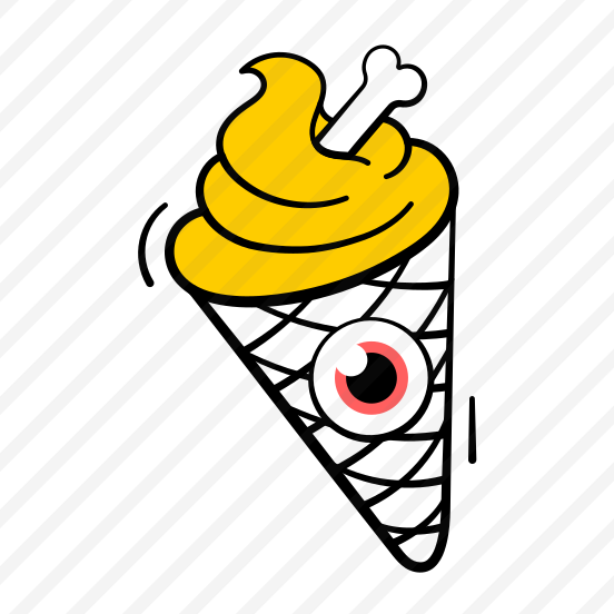Icecream, Sweet, Dessert, Frozen, Halloween, Spooky, Creepy, preview