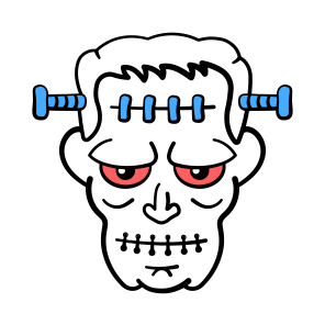 Monster, Head, Halloween, Creepy, Spooky, Haunted, Scary, icon