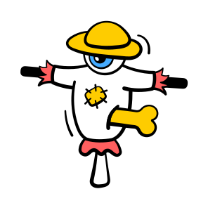 Scarecrow, Monster, Halloween, Spooky, Scary, Creepy, Bloody, icon