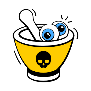Scary, Mortar, Haunted, Halloween, Creepy, Spooky, Eyeballs, icon