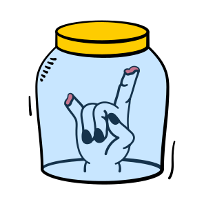 Spooky, Jar, Container, Monster, Hand, Horror, Haunted, icon