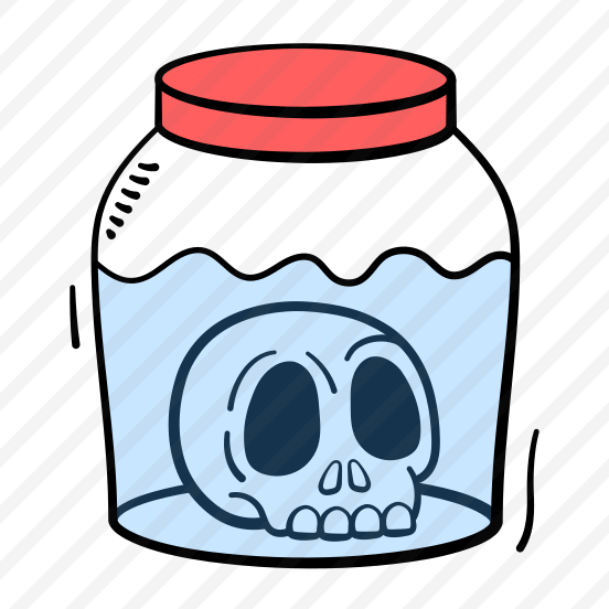 Spooky, Jar, Container, Monster, Skull, Horror, Haunted, preview