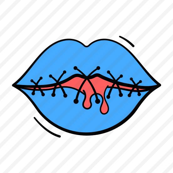 Stitched, Lips, Halloween, Mouth, Scary, Creepy, Bloody, preview