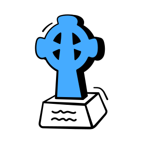 Tombstone, Grave, Gravestone, Halloween, Scary, Creepy, Horror, icon