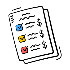 Budget, List, Checklist, Financial, Money icon