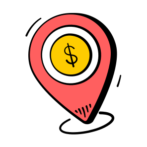Business, Location, Bank, Navigation, Locator icon
