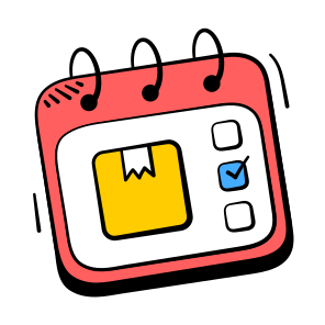 Delivery, Schedule, Calendar, Shipping, Ecommerce icon