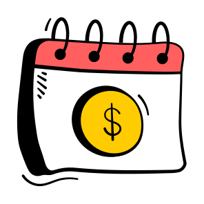 Financial, Planning, Payment, Schedule, Calendar icon