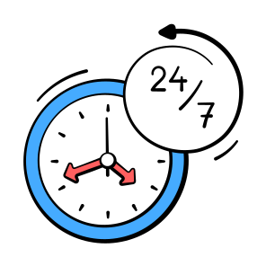 , Hours, Service, Ecommerce, Delivery icon