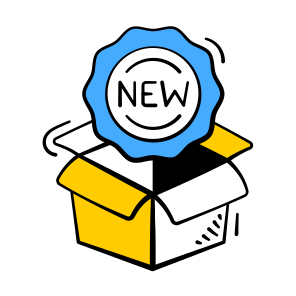 New, Product, Arrival, Launch, Collection icon