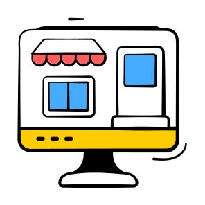 Online, Store, Ecommerce, Shopping, Digital icon