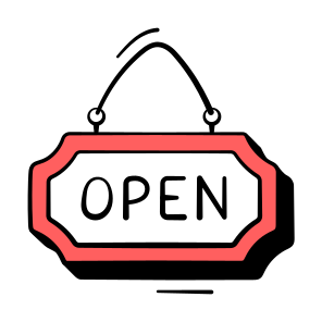 Open, Sign, Shop, Store, Business icon