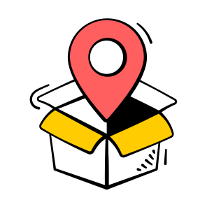 Package, Parcel, Product, Location, Delivery icon