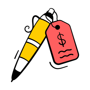 Pen, Price, Tag, Pricing, Editing icon