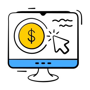 Ppc, Pay, Online, Income, Earning icon