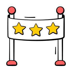 Rating, Banner, Review, Feedback, Star icon
