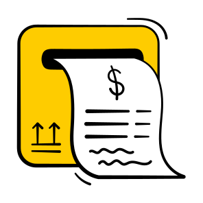 Shipping, Invoice, Bill, Receipt, Payment icon