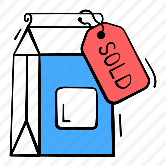 Sold, Out, Milk, Carton, Product preview