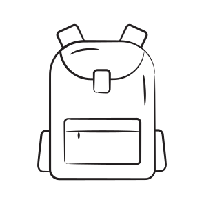 Backpack, Knapsack, Ruckpack, Bag, Baggage icon