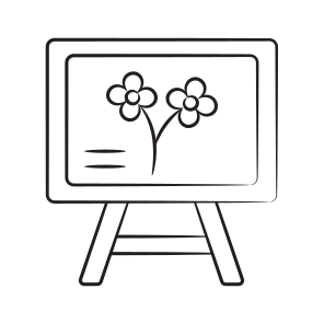 Board, Painting, Canvas, Easel, Artwork icon