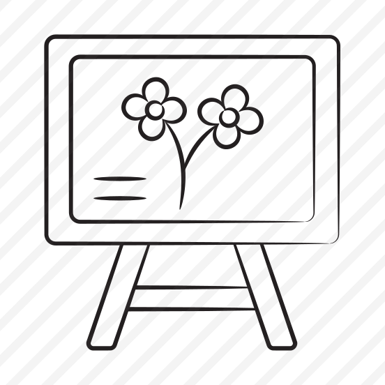 Board, Painting, Canvas, Easel, Artwork preview