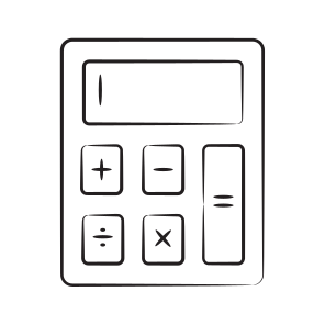 Calculator, Reckoner, Totalizer, Estimate, Maths icon