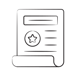 Degree, Diploma, Certificate, Scholarship, Paper, icon