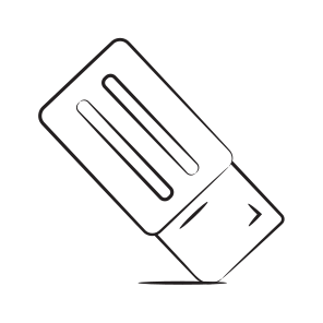 Eraser, Rubber, Remover, Tool, Stationery icon