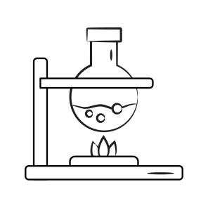 Experiment, Retort, Practical, Glassware, Chemical icon