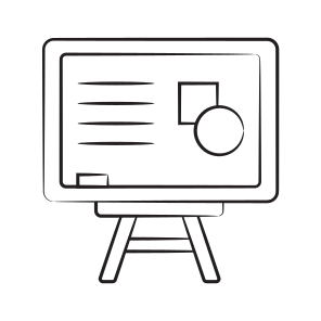 Lecture, Training, Blackboard, Whiteboard, Classroom icon