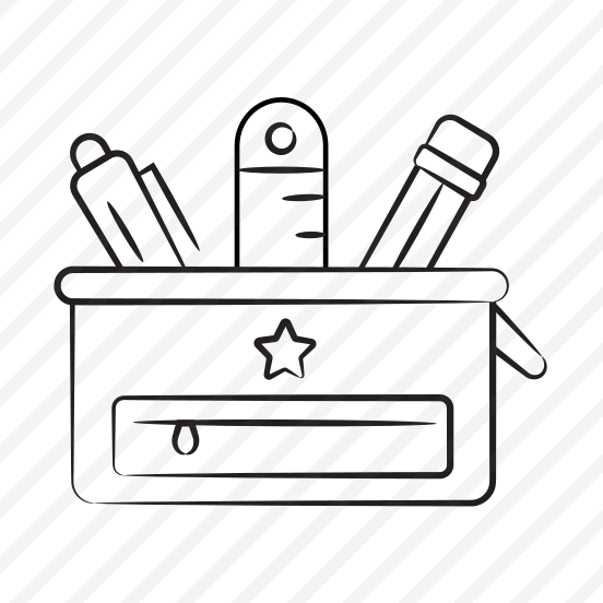 Pouch, Geometry, Case, Supplies, Pencil preview