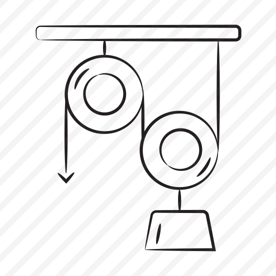 Pulley, Hoist, Rope, Physics, Practical preview