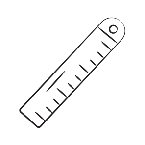Ruler, Scale, Measurement, Geometry, Supplies icon