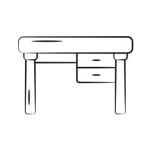 Table, Desk, Counter, Interior, Furniture icon