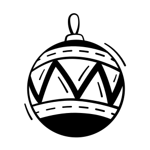 Baubles, Lights, Ornament, Hangings, Decoration icon