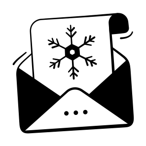 Christmas, New Year, Mail, Email icon