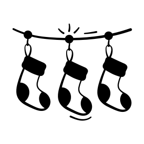 Christmas Socks, Hosiery, Stocking, Apparel icon
