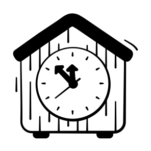 Clock, House, Watch, Timer, Timekeeper icon