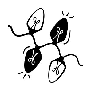 Decoration, Lights, Fairy, Bulb, Decorative icon