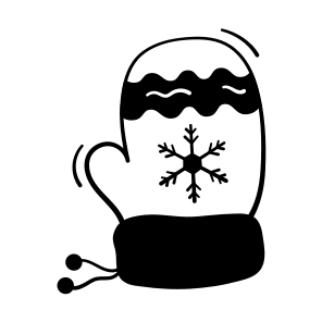 Mitten, Winter, Glove, Christmas, Gauntlets icon