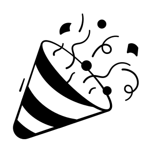 Party, Celebration, Party, Popper, Confetti icon