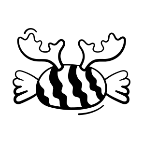 Reindeer, Candy, Christmas, Holiday, Sweet icon
