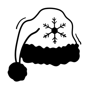 Santa, Hat, Cap, Beanie, Clothing icon