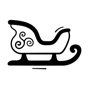 Sleigh, Transport, Conveyance, Vehicle, Ride icon