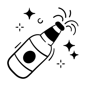 Uncork, Champagne, Beverage, Liquid, Alcohol icon