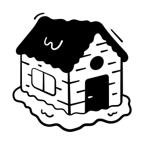 Winter, House, Snow, Christmas, Ne icon